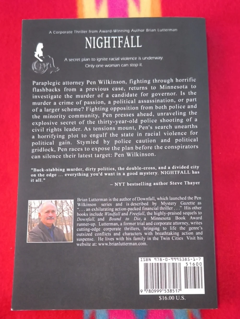 Nightfall - Brian Lutterman (English) Paperback Autographed